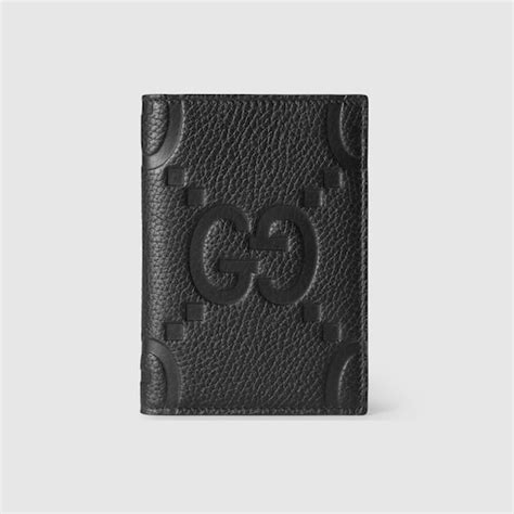 gucci passaporto|Jumbo GG passport case in black jumbo GG leather .